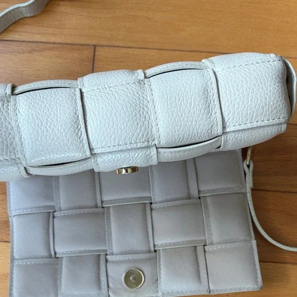 Bottega Veneta inspired Leather Woven Crossbody Bag - Picture 8 of 14